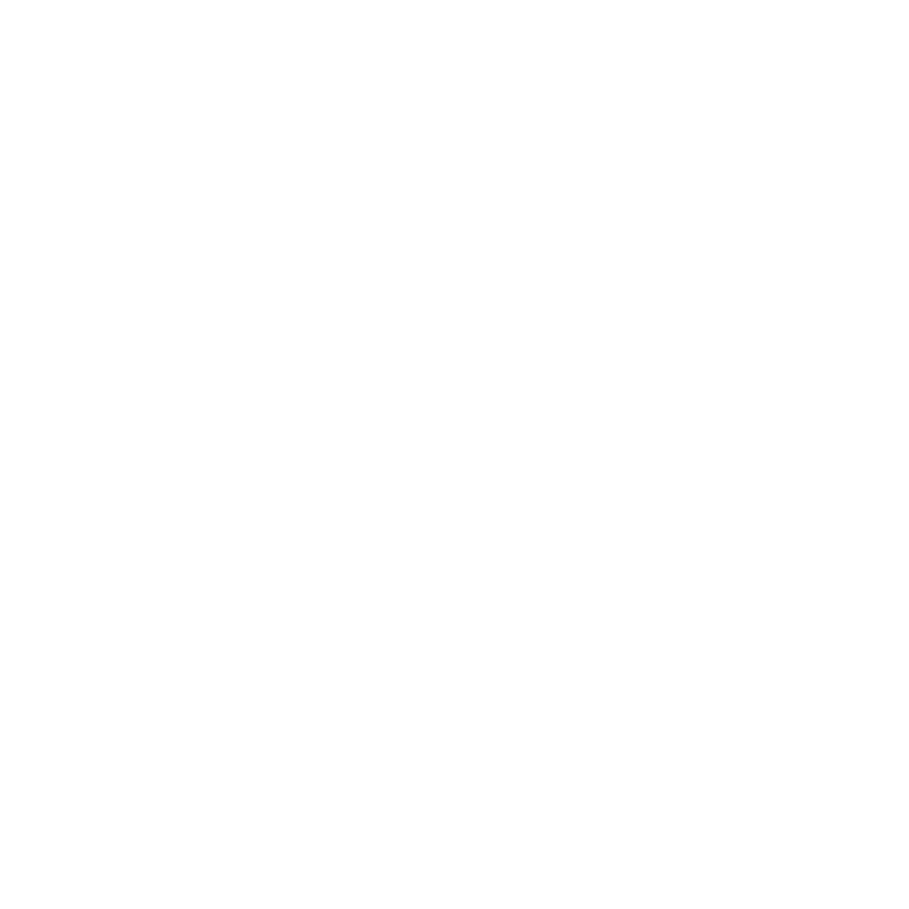 White icon of a crossed fork and knife on black background, representing dining or food services.